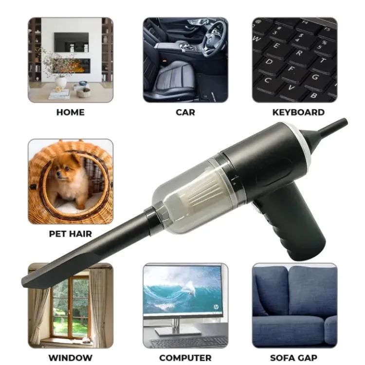 Wireless Car Vacuum Cleaner USB Charging