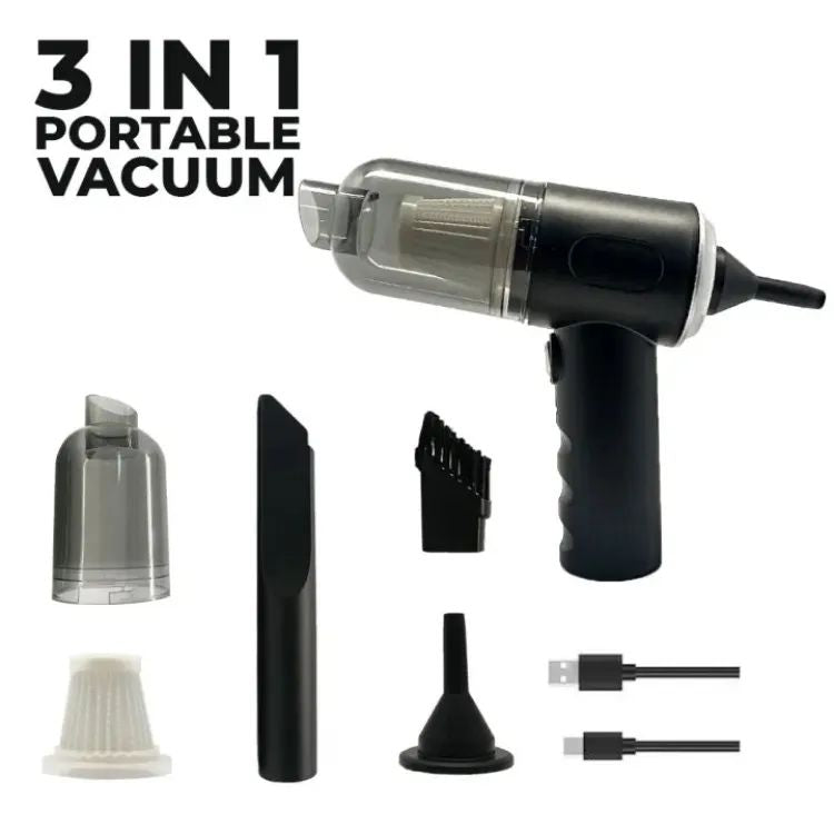 Wireless Car Vacuum Cleaner USB Charging