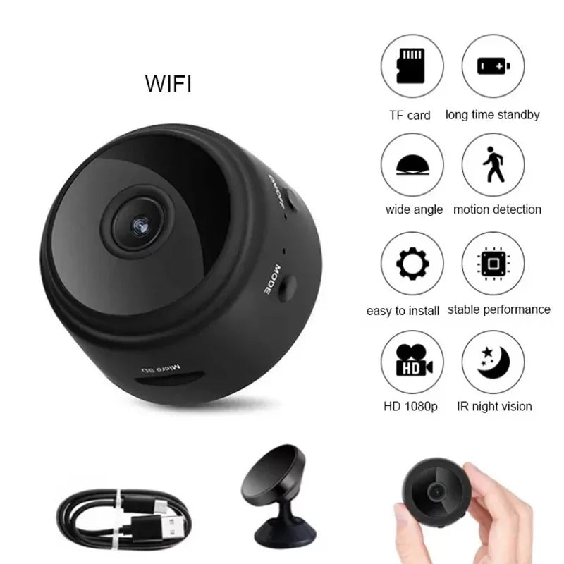 A9 WiFi Mini Camera HD 1080p Wireless Video Recorder Voice Recorder Security Monitoring Camera Smart Home For Infants And Pets