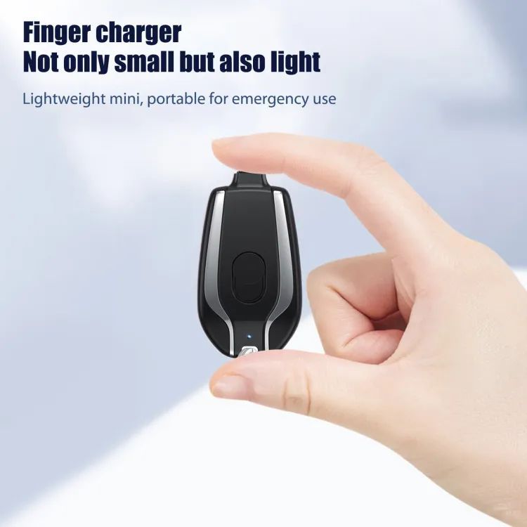 Keychain Phone Charger Emergency Power Banks Retractable Plug Power Fast Charging